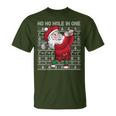 Christmas Golf Santa Claus Ho Ho Hole In One Golfing T-Shirt
