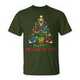 Christmas Ice Hockey Lazy Christmas Sweater Boy Girls T-Shirt