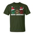 Christmas Outfit Christmas Party Outfit Cat Dog Paw T-Shirt