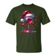 Christmas Red Wine Santa Claus Wine Merry Christmas T-Shirt