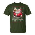 Christmas Santa Beer Scheiße Ist Das Besinnlich Here T-Shirt