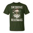 Cool Santa Claus With Sunglasses Skibidi Rizzmas T-Shirt