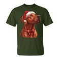 Cute Rhodesian Ridgeback Dog Christmas Merry X-Mas Graphic T-Shirt