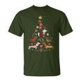 Dachshund Through The Snow Dog Christmas Tree T-Shirt