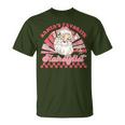 Hairstylist Christmas Santa Claus Vintage Xmas Hairdresser T-Shirt