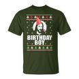 Jesus Nasty Christmas Knitted Jacket With Birthday Boy T-Shirt