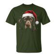 Labrador Dog Christmas Walking Dog Fan T-Shirt