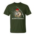 Merry Fishmas Fishing Zander Christmas T-Shirt