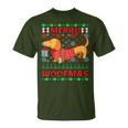 Merry Woofmas Dachshund Christmas Jumper T-Shirt