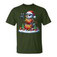 Peace Sign Hand Snowman Basketball Christmas Child T-Shirt