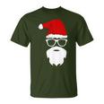 Santa Claus Christmas Hat Beard Sunglasses Christmas T-Shirt