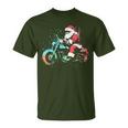 Santa Claus Motorcycle Vintage Christmas Biker Lover T-Shirt