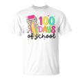 100 Days Of School Coquette Bow 100Th Days Of School Teacher T-Shirt