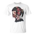 Anime Manga Gráfico Ojos Rojos Arte Anime Camiseta unisex