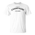 Champagne Is The Answer French Party Fashion Statement Quote T-Shirt