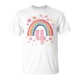 Children's Birthday 4 Girls Rainbow Fairy Four 4 Years T-Shirt