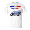 Children's Cool Police Motif With Car T-Shirt