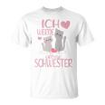 Children's Ich Werde Große Schwester Ich Werde Große Schwester 2023 Cat T-Shirt