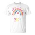 Children's School Child 2025 Rainbow Girls First Day At School 2025 Girls' T-Shirt