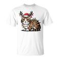 Christmas Children Cat Christmas Lights T-Shirt