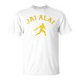 Clásico Estilo Universitario Jai Alai Sport Camiseta unisex