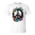 Cravate De Costume Hippie Avec Symbole De La Paix Des Années 60 Et 70 T-Shirt