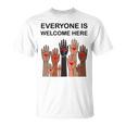 Everyone Is Welcome Here Idaho Teacher Camiseta unisex