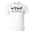 Ew People Funny Cat Lover For Women Men Fun Cat Saying T-Shirt