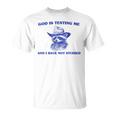 God Is Testing Me Raccoon T-Shirt | Fun Unisex Tee