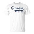 Grandpa Est 2025 Promocionado A Abuelo 2025 Nuevo Abuelo Camiseta unisex