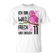 Ich Bin Wild Cheeky Und Endlich 11 Years 11Th Birthday Girl T-Shirt