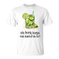 Ich Trink Hugo Was Machst Du So Party Hugo Mädels T-Shirt