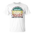 January 1985 40Th Birthday 1985 40 Years Decorative T-Shirt