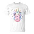 Kinder 8 Geburtstag Mädchen 8 Jahre Einhorn Party Outfit Einhorn T-Shirt