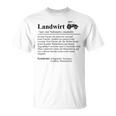 Lustiger Bauer Spruch Traktor Landwirt Lustig T-Shirt