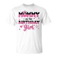Mommy Of The Birthday Girl Pink Groovy Birthday T-Shirt