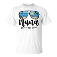 Nana Off Duty Sunglasses Palm Tree Beach Sunset Mother's Day T-Shirt