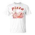 Pizza Box Cardboard Italian Retro Logo T-Shirt