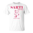 Sarti Spritz Cocktail Back Print Italiano Originale T-Shirt