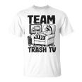 Team Trash Tv Raccoon Gray T-Shirt