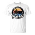 Teneriffa Puerto De La Cruz With Coordinates Gray T-Shirt