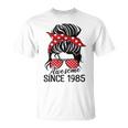 Vintage Awesome Since 1985 Woman And Girl Born 1985 Gray T-Shirt