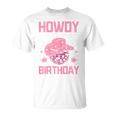 Western Howdy Its My Birthday Disco Cowgirl T-Shirt