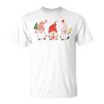 Women's Christmas Jumper Christmas Gnome Gnome Long-Sleeved T-Shirt