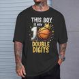 10Th Birthday Boys This Boy Double Digits Ten Year Old T-Shirt Gifts for Him
