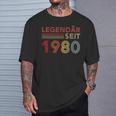 1980 Birthday Man 45Th Decoration 45S 45Th Birthday T-Shirt Geschenke für Ihn