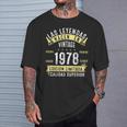 47 Años Cumpleaños Hombre Las Leyendas Nacen Enintage 1978 Camiseta unisex Regalos para él