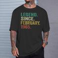 60 Years Old Legend Since February 1965 60Th Birthday T-Shirt Gifts for Him