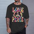 60S 70S Hippie Love Peace Groovy Party Outfit Retro T-Shirt Geschenke für Ihn