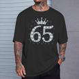 65 Crown 65 Years Old Happy 65Th Birthday Girls Ladies T-Shirt Geschenke für Ihn